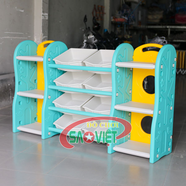 Kệ để đồ chơi cho bé mầm non bằng nhựa S014ND11B